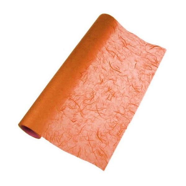 Papier de soie paillé, orange