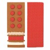 Textile set Lili Rose, polka dots red