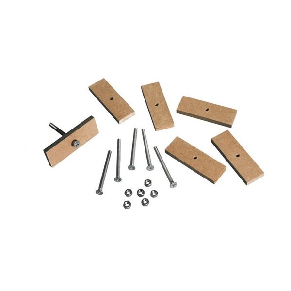 Visserie et accessoires pour pommeaux déco, 18 pcs