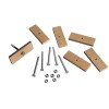 Fasteners and accessories for deco knobs, 18 pcs