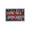Motiv Blume aufbügelbar, Great Britain Fahne 7x4.5cm