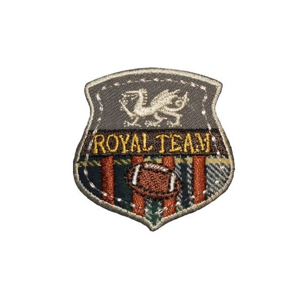 Iron-on motif Royal Team 4.5x5cm