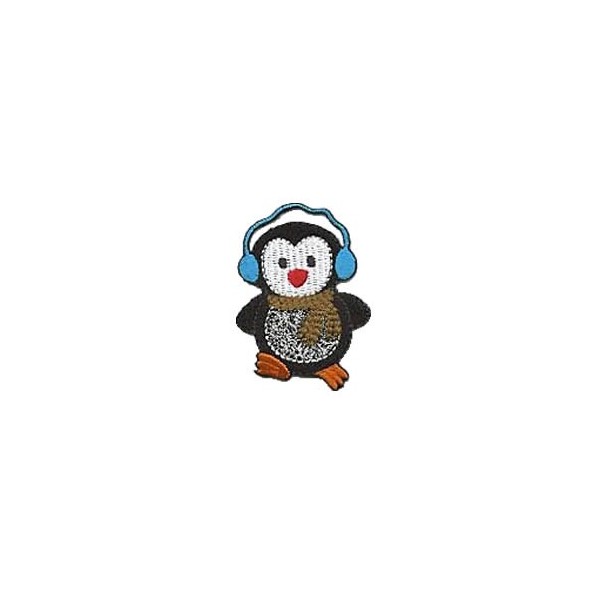 Iron-on motif Penguin 4x5.5cm