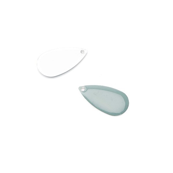 Colgantes esmaltados gota, gris, 5 pz