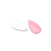 Enamel drop pink, 5 pcs