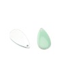 Colgantes esmaltados gota, pistacho, 5 pz