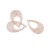 Laser cut pendant Earrings, drop, beige, 2 pcs