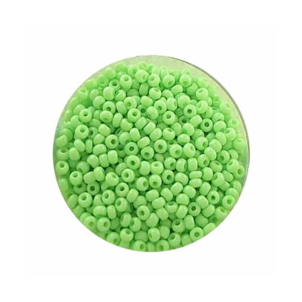 Rocailles 2.6mm, lime green, 17g