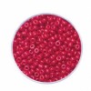 Rocailles opaques 2.6mm, rouge corail, 17g