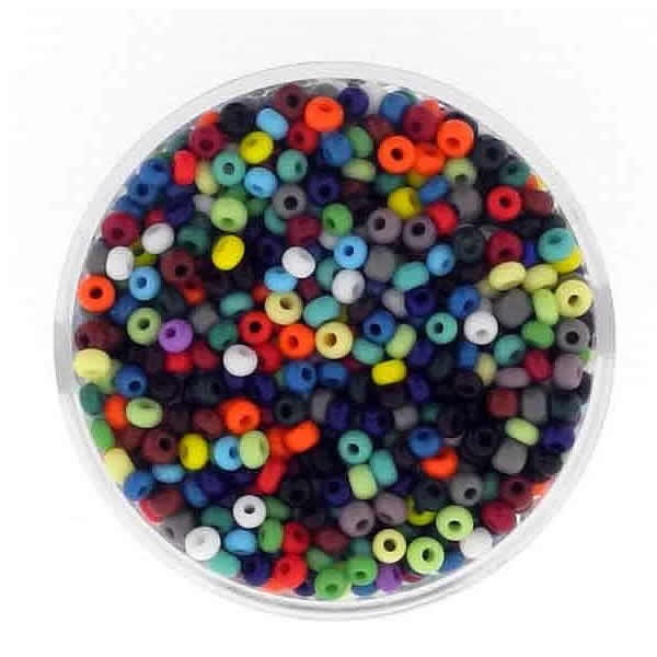 Perles mix, 17g, couleurs vives, 2.6mm