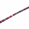 Ethnic cord, cotton, Ø6mm/1m, pink/blue