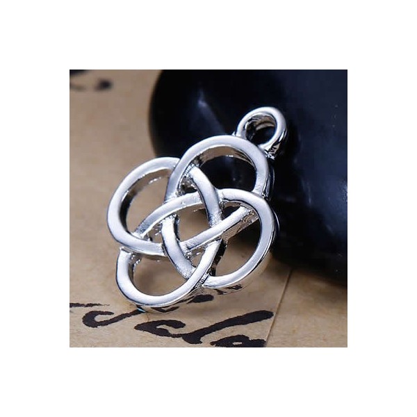 Colgante nudo celta, 18x15mm, 4 pz