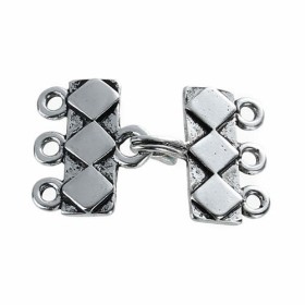 Schliesse, 3 reihig, 17x16mm, 2 Stk