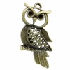 Hanging Big Owl bronze 52x27mm, 1 pce