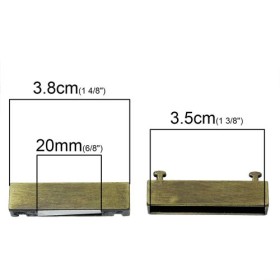 Cierre imán 38x18x7mm, 1 pz