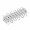 Cierre imán 6 filas, 33x14mm, 1 pz