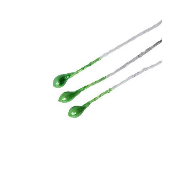 Pistilos, verde, 2mm, +/- 82 pz