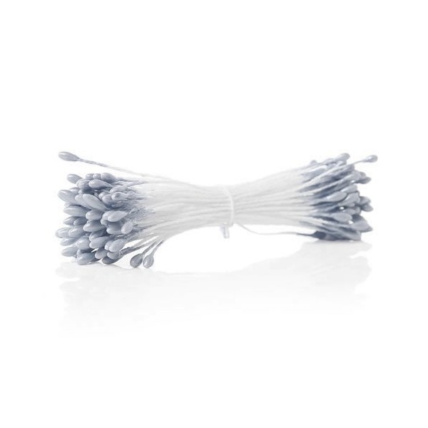 Pistilos, gris, 2mm, +/- 82 pz