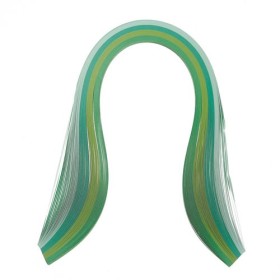 Tiras de papel mix verde