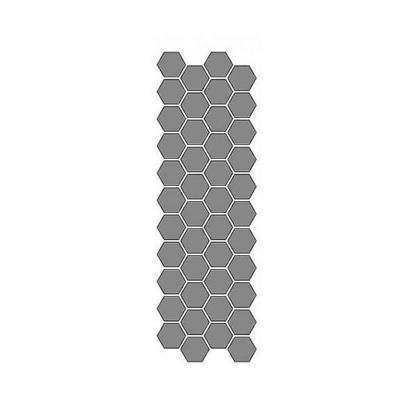 Stencil honeycomb, 13x40cm