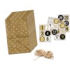 Calender advent set, gold, 29 pcs