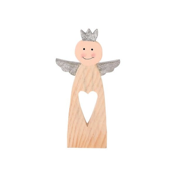 Angel de madera 17cm