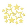 Estrelas de metal oro, 1.4-4cm, 40 pzas