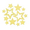 Metallic Stars, gold,  1.4-4cm, 40 pcs