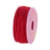 Cordón de fieltro rojo,  5-7mm/5m