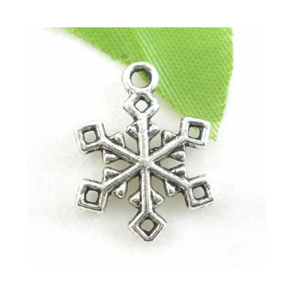 Hanging Snowflake 19x16mm, 5 pcs