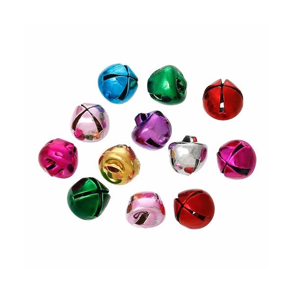 Assorted Bells 8mm, 10 pcs