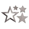 Estrelas de metal negro, 1.4-4cm, 40 pzas