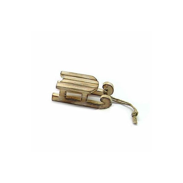 Luge en bois 4x8cm naturel