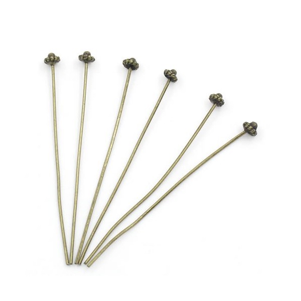 Decorative head pins,  52/0.7mm, 10 pcs
