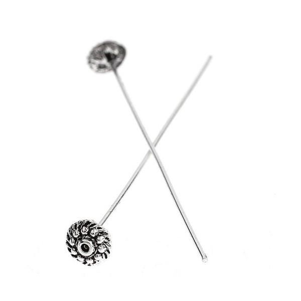 Decorative head pins,  52/0.7mm, 10 pcs