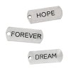 Hanging tags, Hope/Forever/Dream, 6 pcs