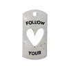 Anhänger Follow your Heart, 5 Stk