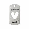Hanging tags, Follow your Heart, 5 pcs