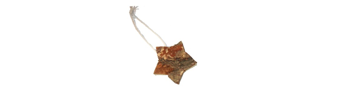 Xmas - Wooden/bark decorations