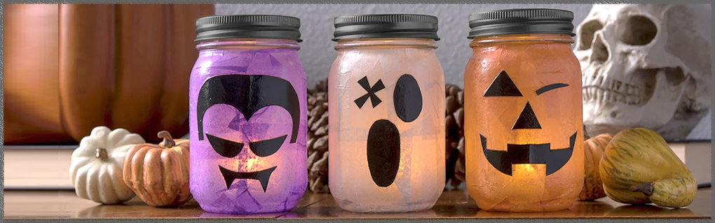 Laternen mit Seidenpapier